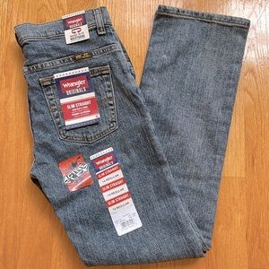Wrangler Originals Pants Kids 14 Regular slim straight Leg Blue new